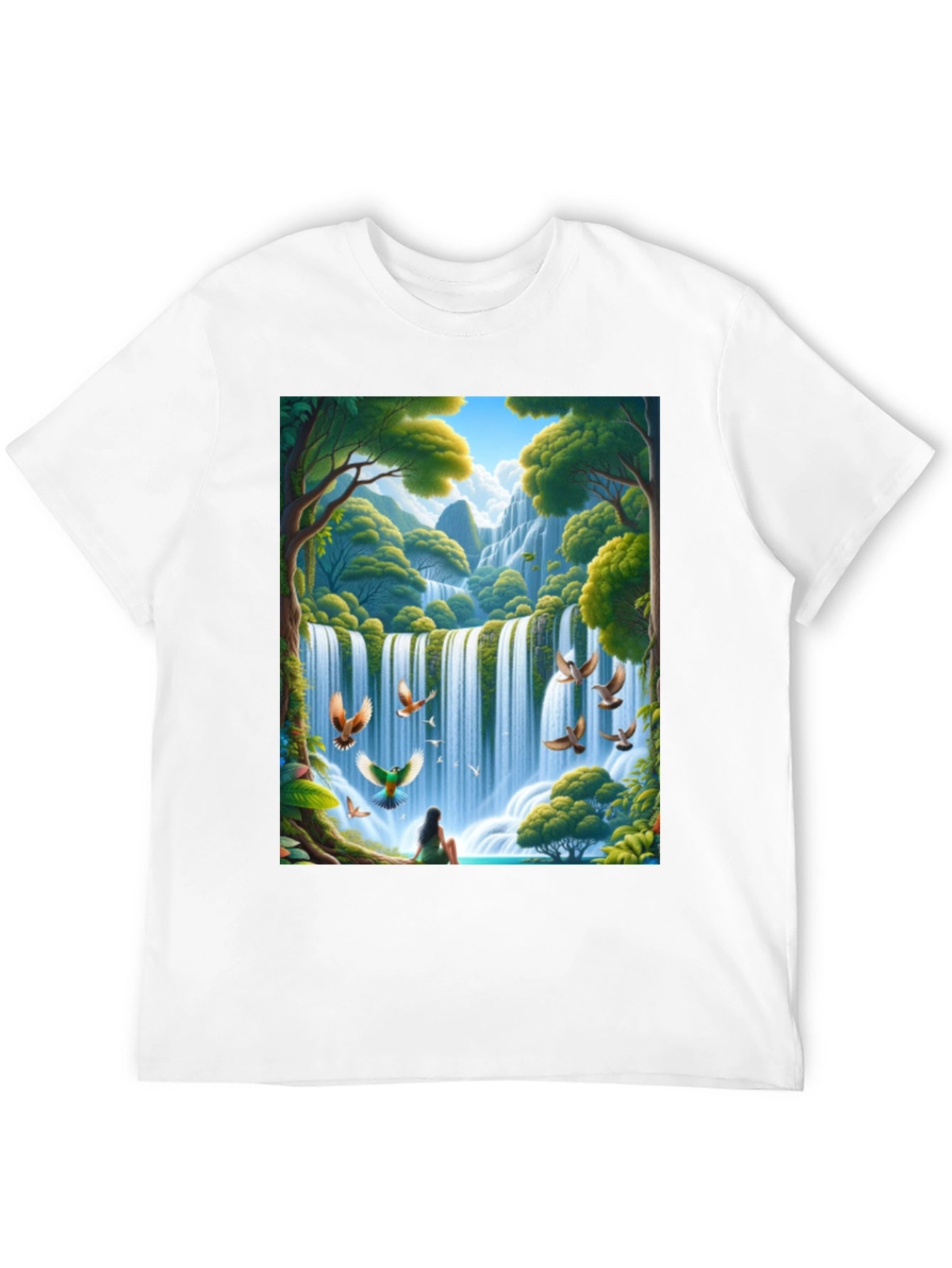 Waterfall Nature Graphic Tee