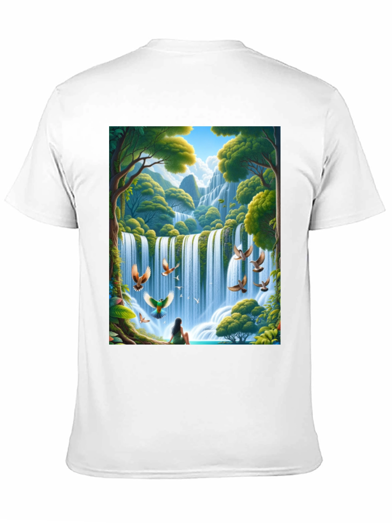 Waterfall Nature Graphic Tee