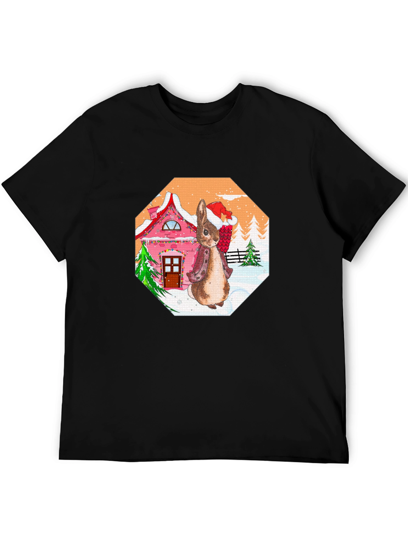 Festive Rabbit Christmas T-Shirt