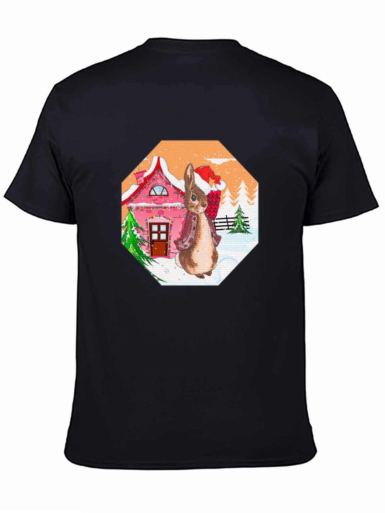 Festive Rabbit Christmas T-Shirt