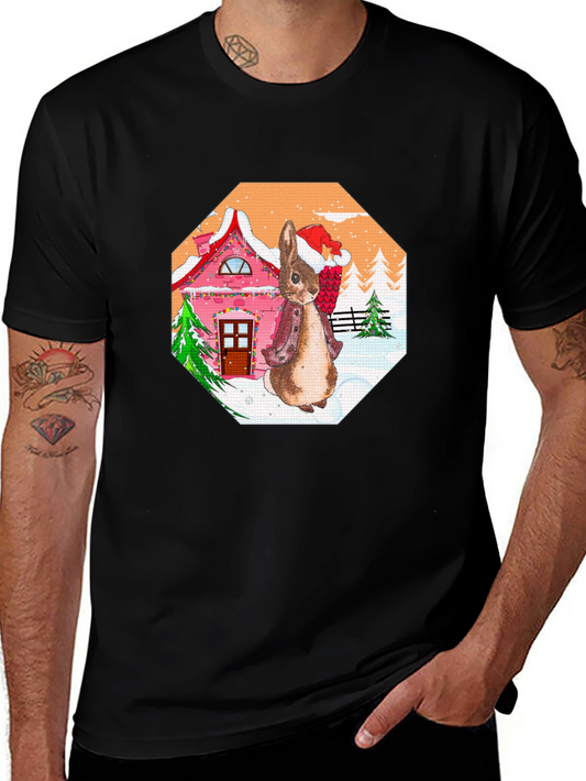 Festive Rabbit Christmas T-Shirt