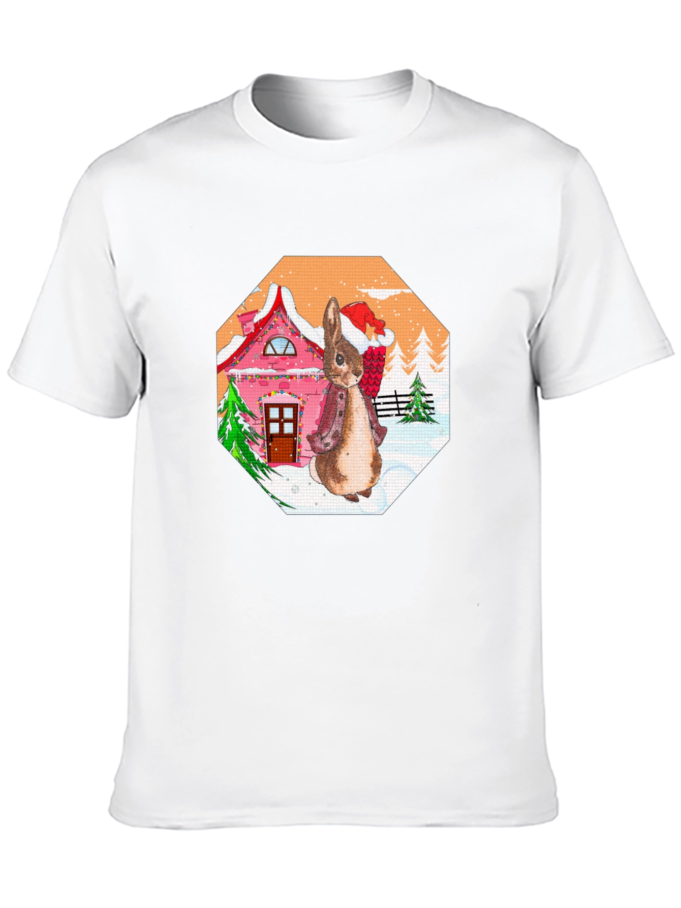 Festive Rabbit Christmas T-Shirt
