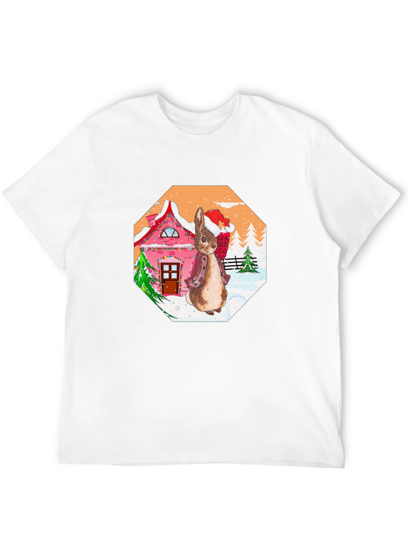 Festive Rabbit Christmas T-Shirt