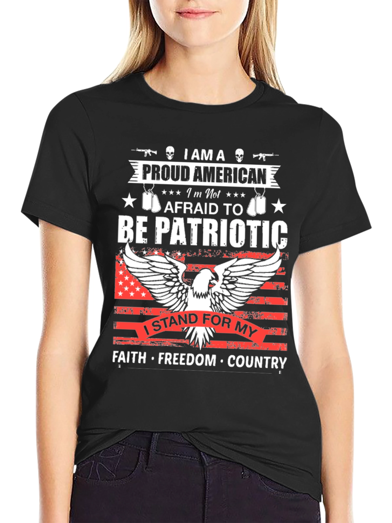 Patriotic American Graphic T-Shirt