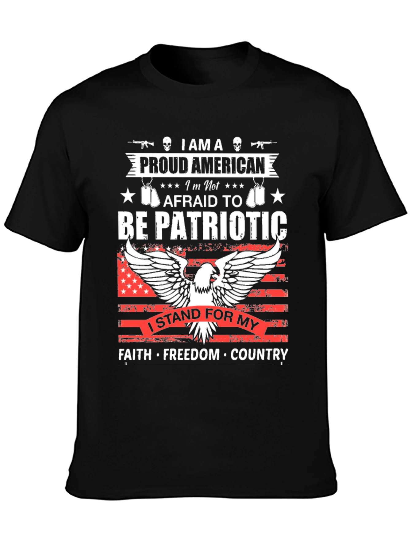 Patriotic American Graphic T-Shirt