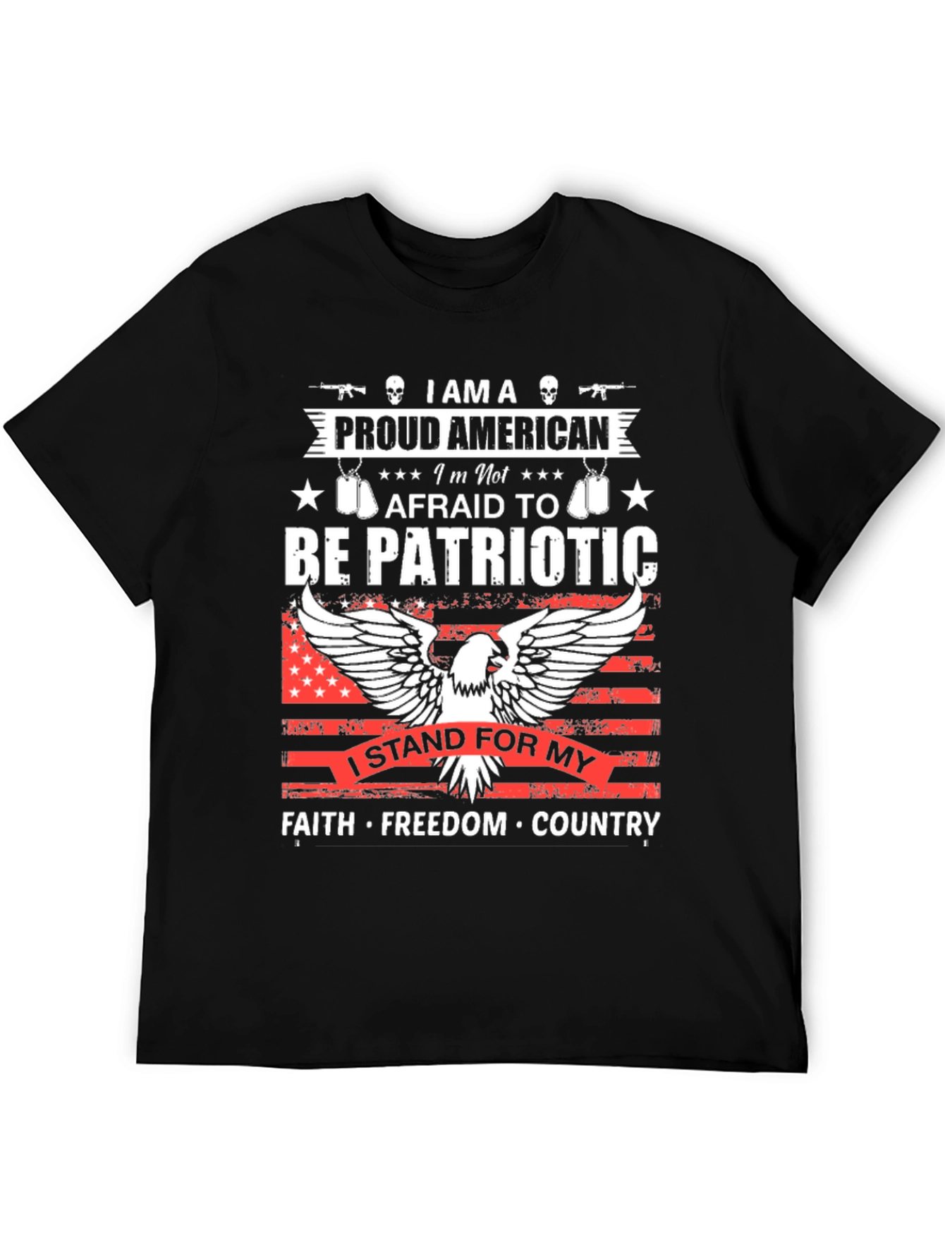 Patriotic American Graphic T-Shirt