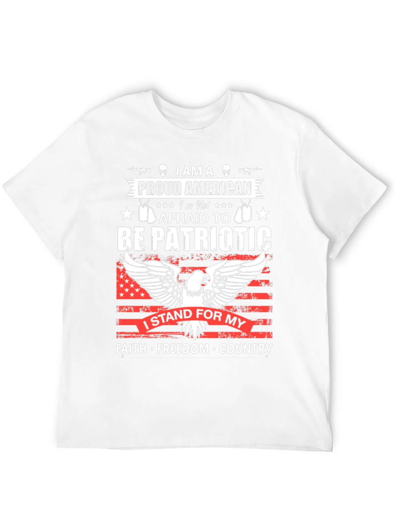 Patriotic American Graphic T-Shirt