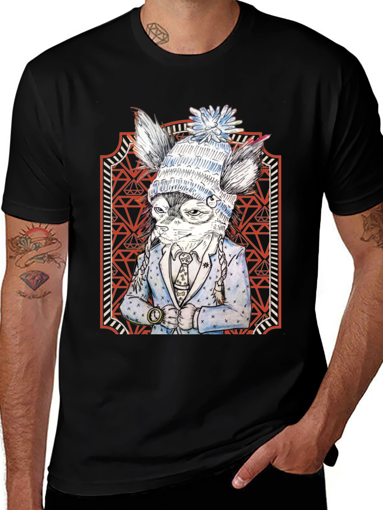 Stylish Animal Print Graphic Tee