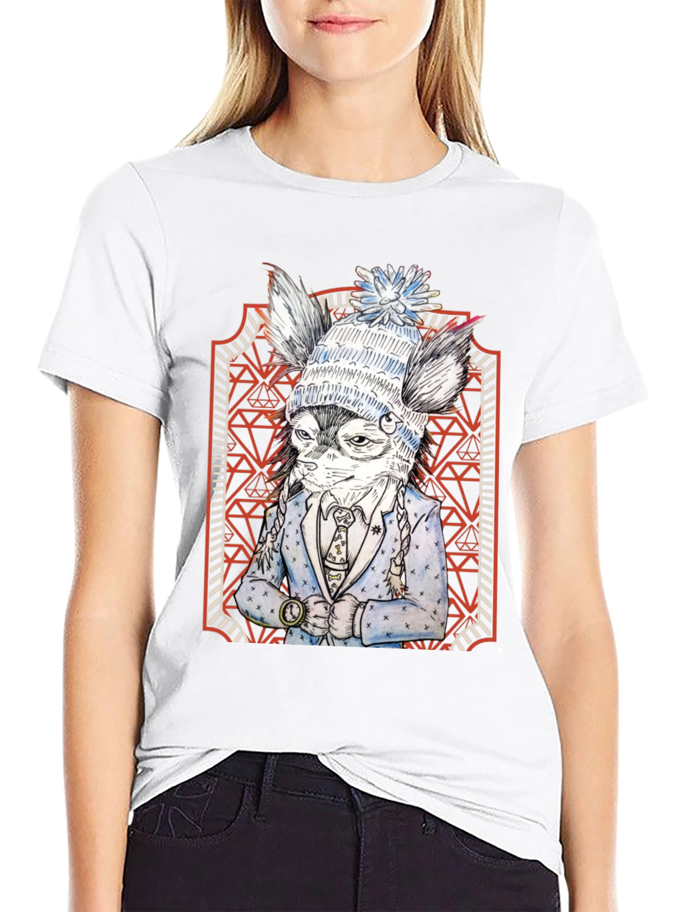 Stylish Animal Print Graphic Tee
