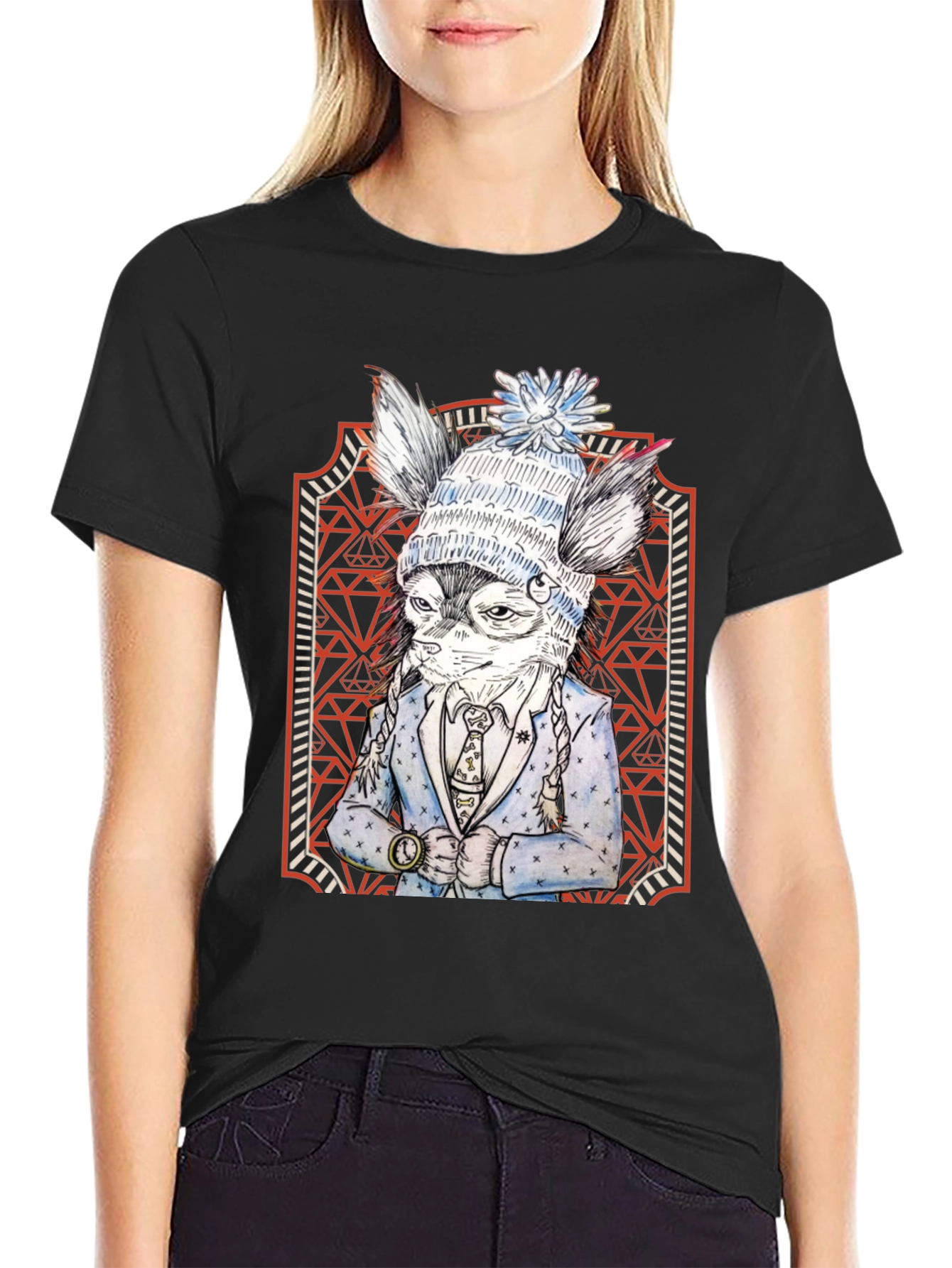 Stylish Animal Print Graphic Tee
