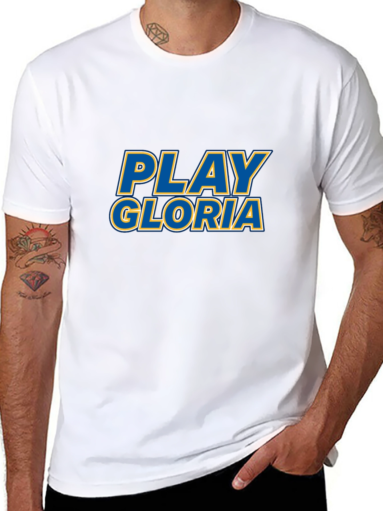 Play Gloria Graphic Tee - Black Cotton T-Shirt
