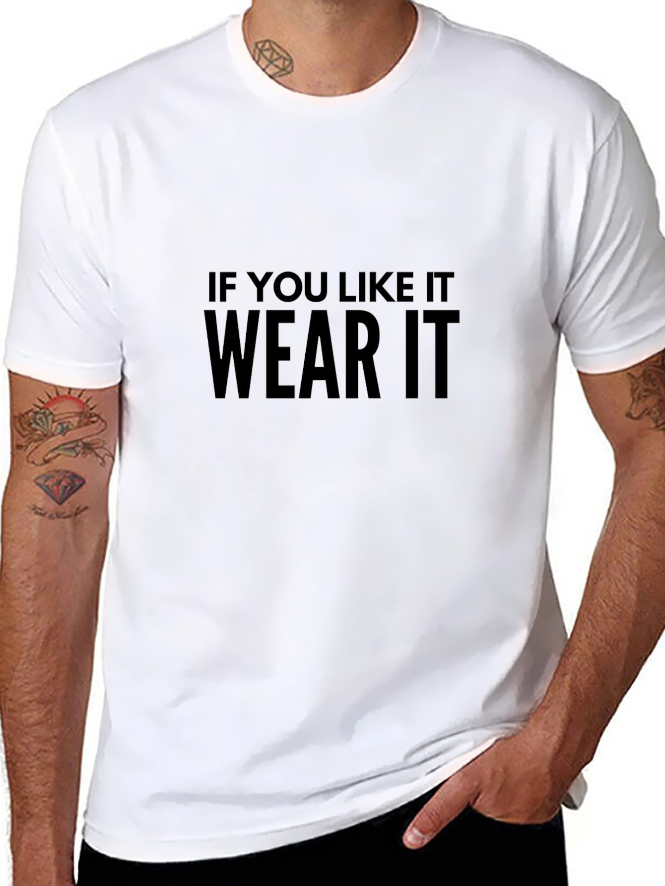 If You Like It Wear It Black Graphic Tee
