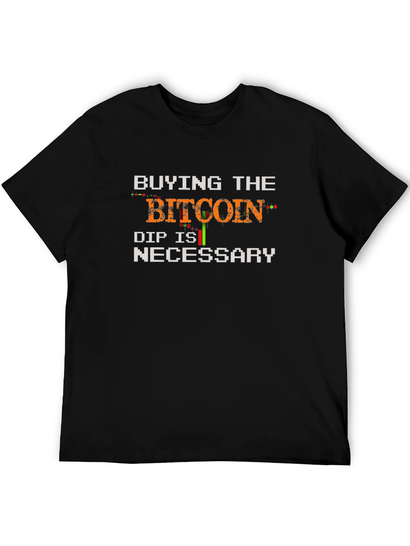 Bitcoin Dip Necessary Black T-Shirt