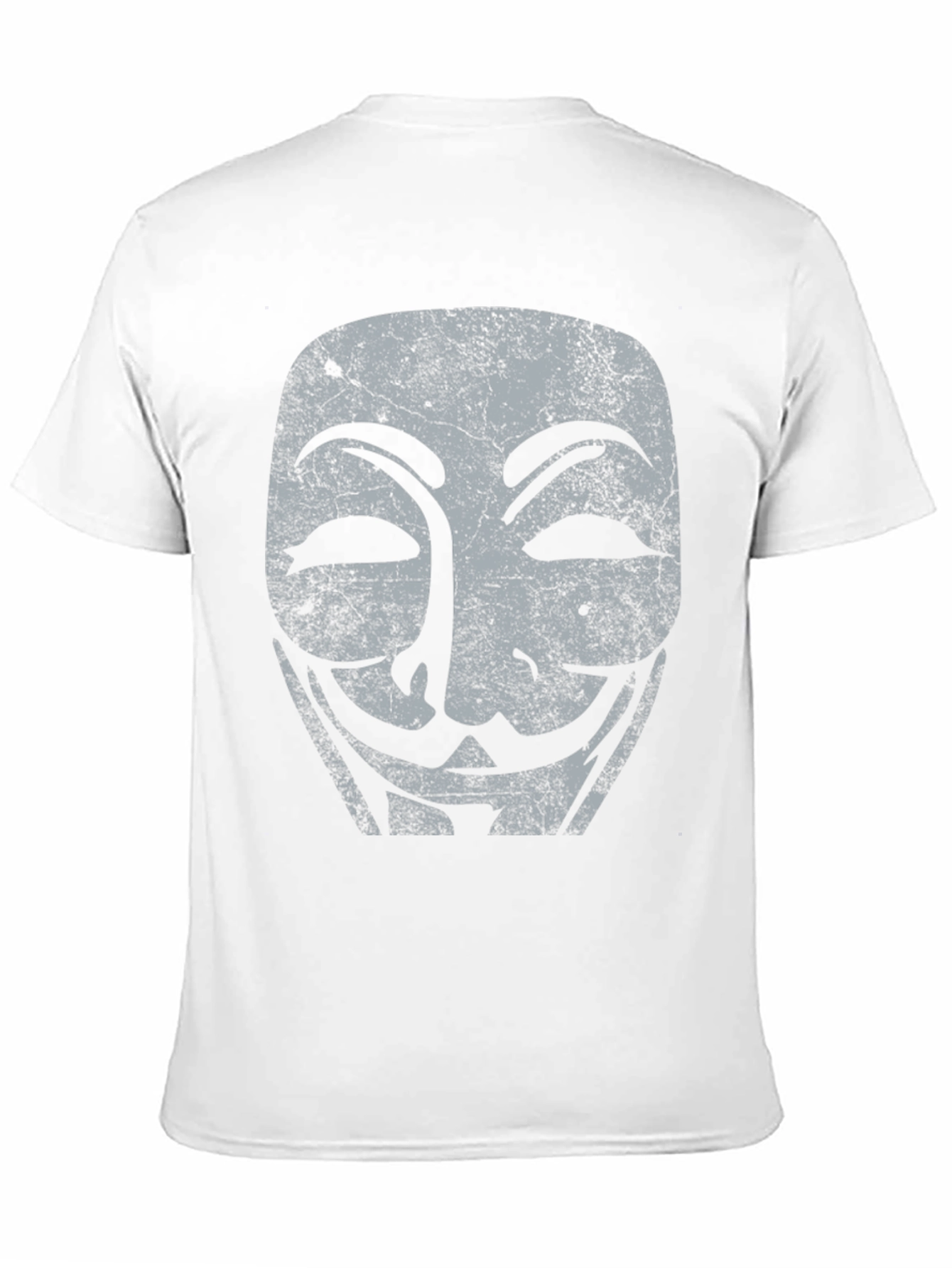 Anonymous Mask Graphic Tee - Black Cotton T-Shirt