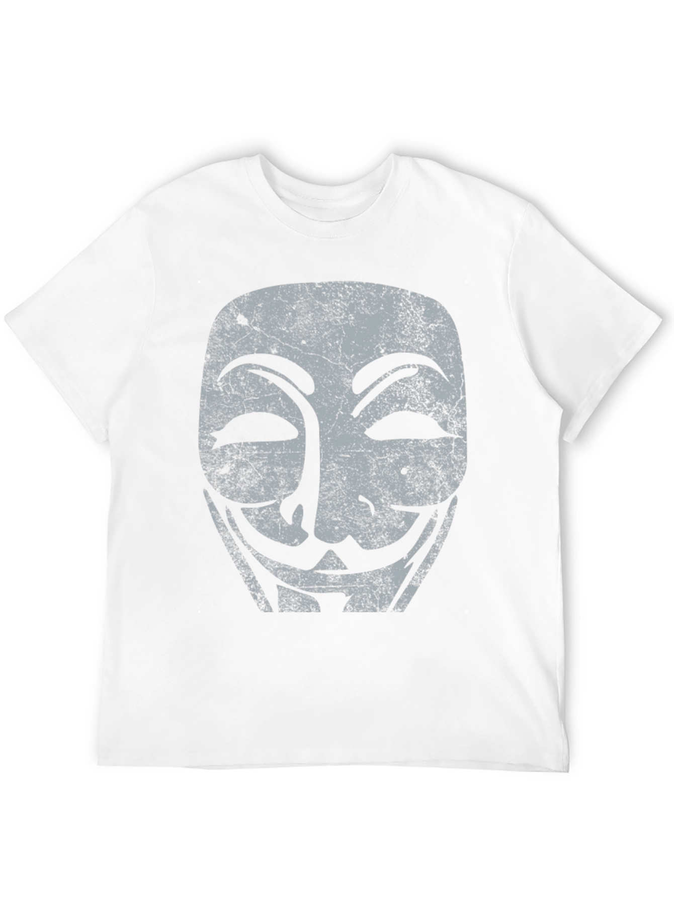 Anonymous Mask Graphic Tee - Black Cotton T-Shirt