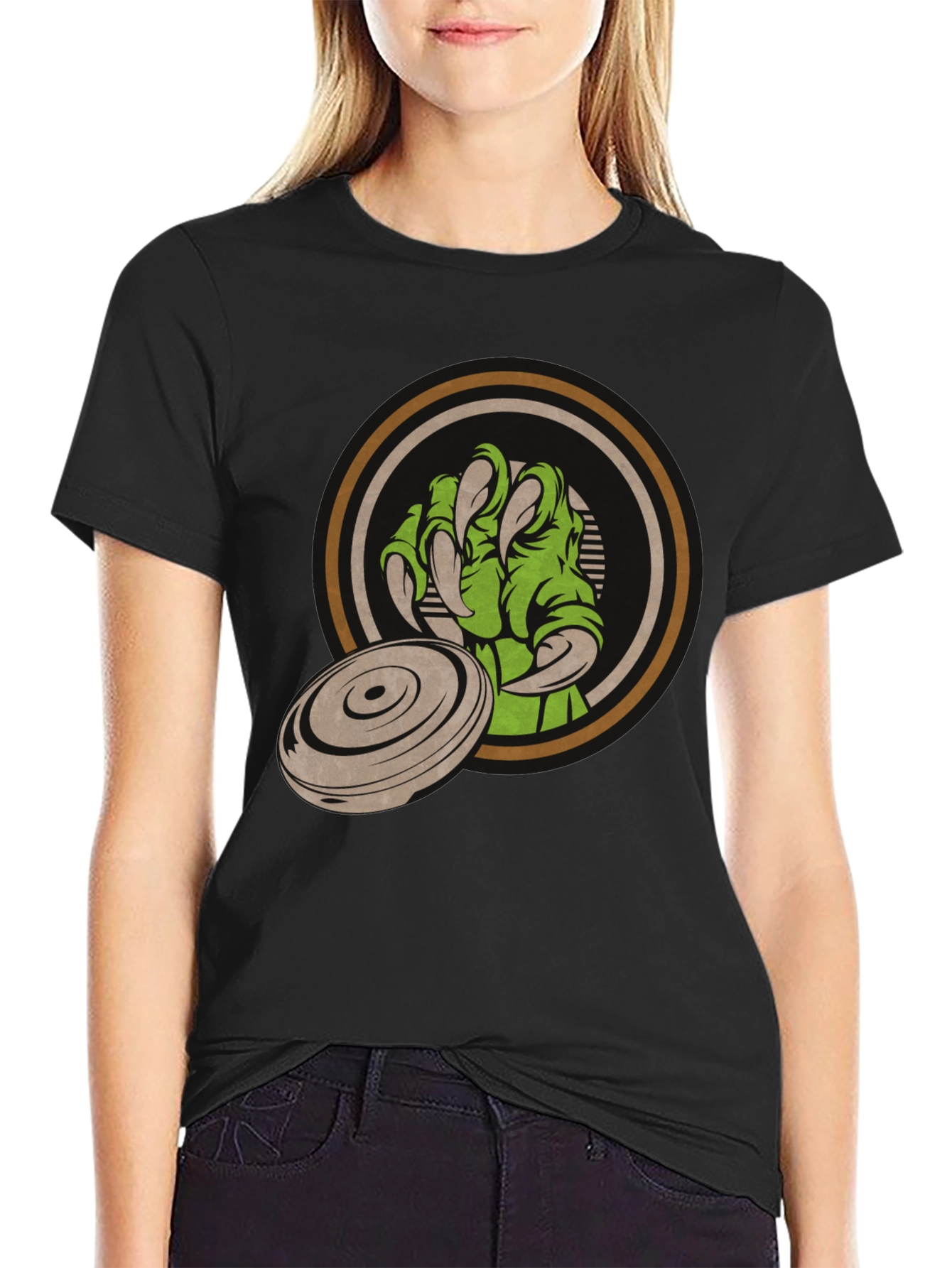 Monster Claw Disc Golf T-Shirt - Black