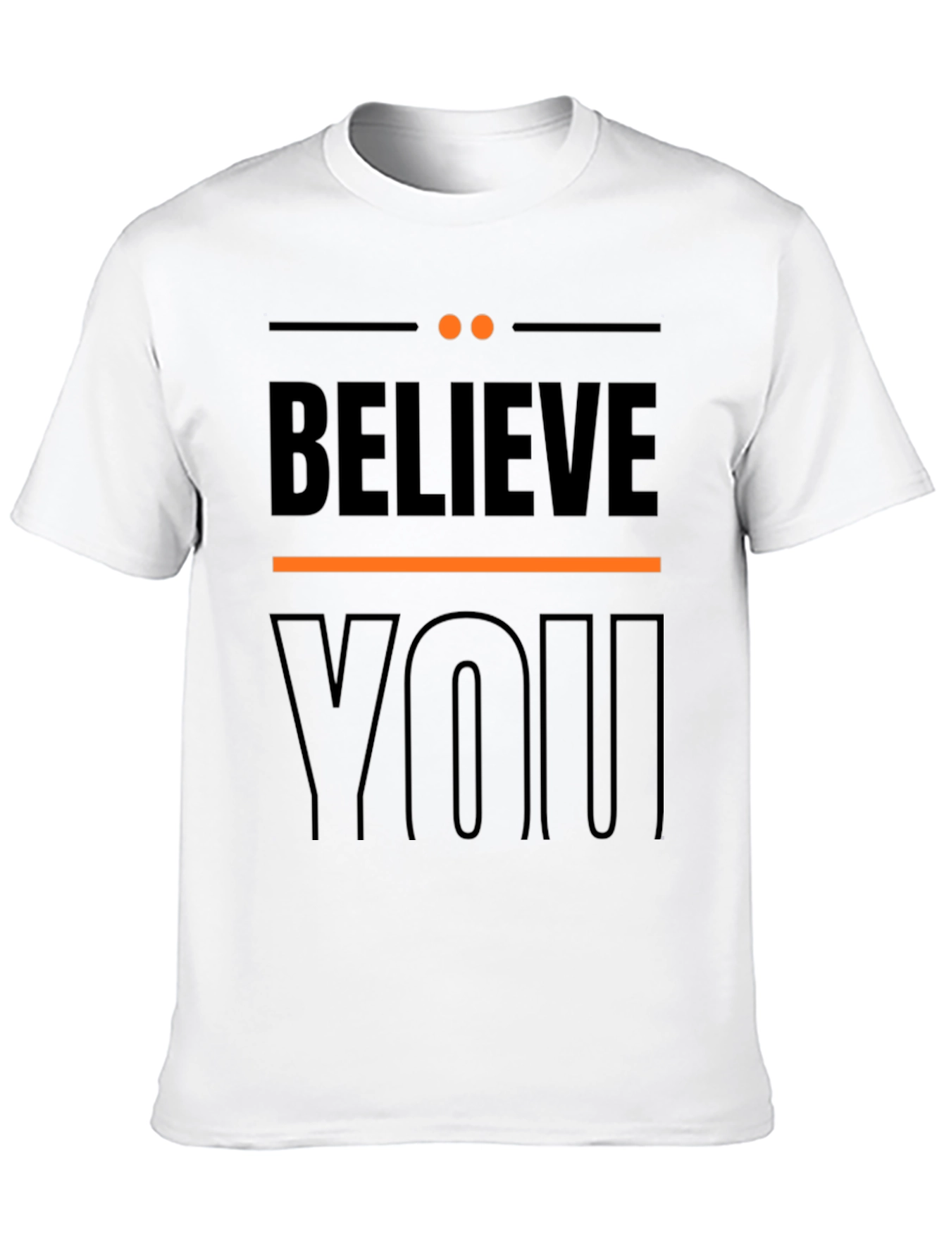 Believe In YOU Graphic Tee - Stylish Black T-Shirt