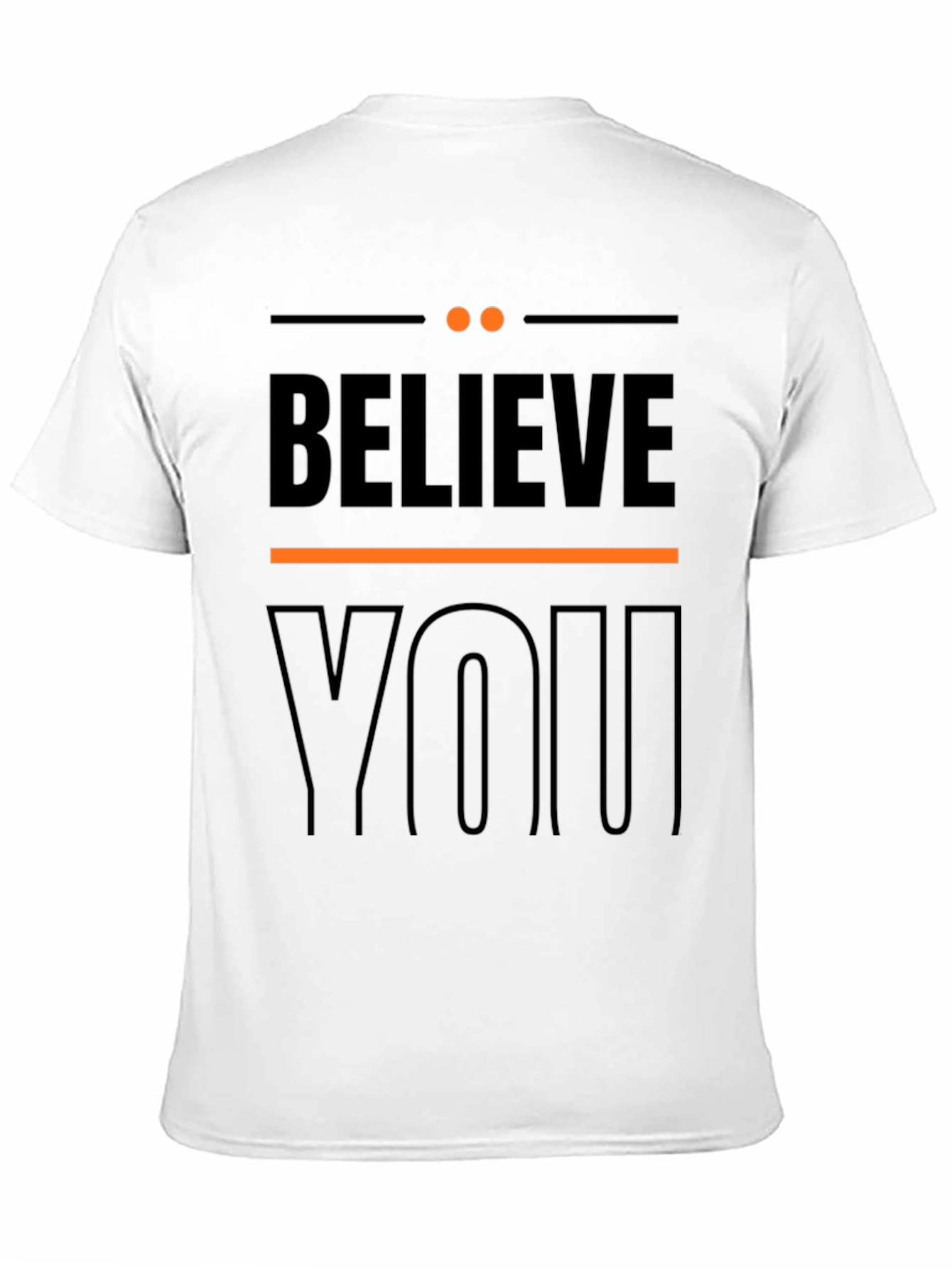 Believe In YOU Graphic Tee - Stylish Black T-Shirt
