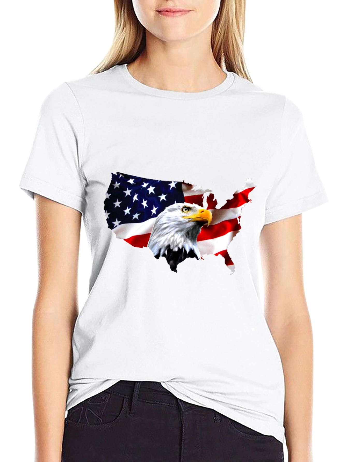 American Eagle Flag Graphic T-Shirt