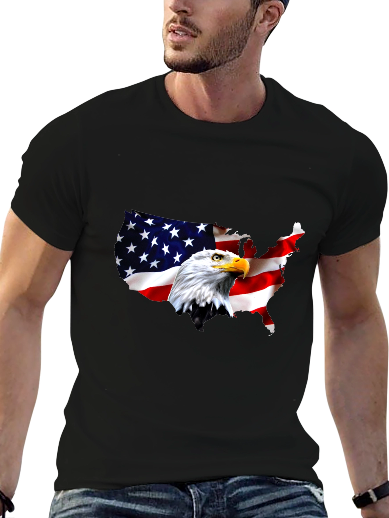 American Eagle Flag Graphic T-Shirt