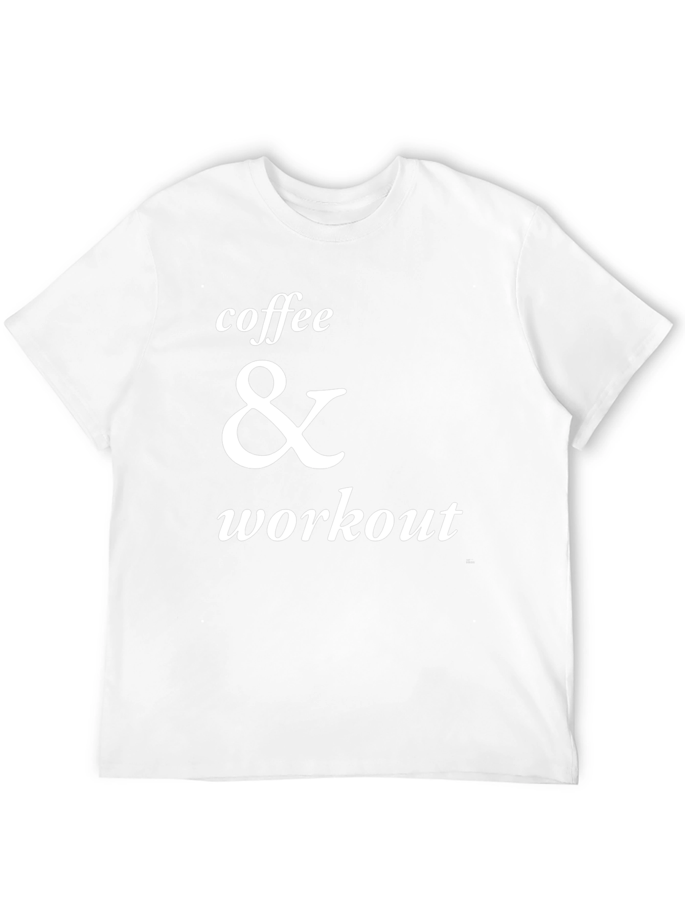 Coffee & Workout Graphic T-Shirt - Black