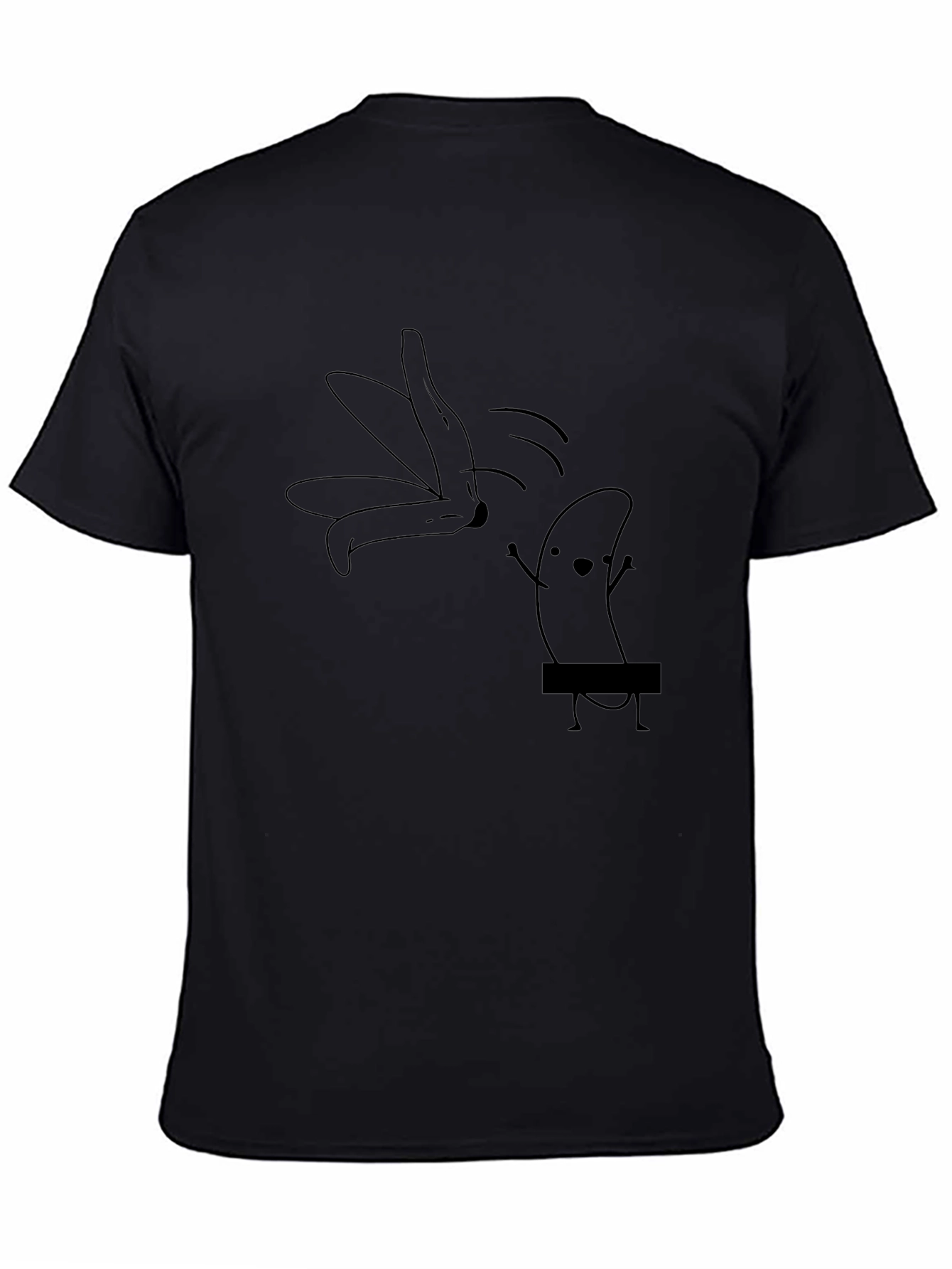 Funny Banana Stripping Graphic T-Shirt - Unisex