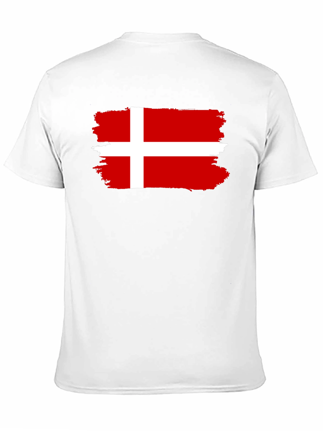 Denmark Flag T-Shirt - Distressed Look