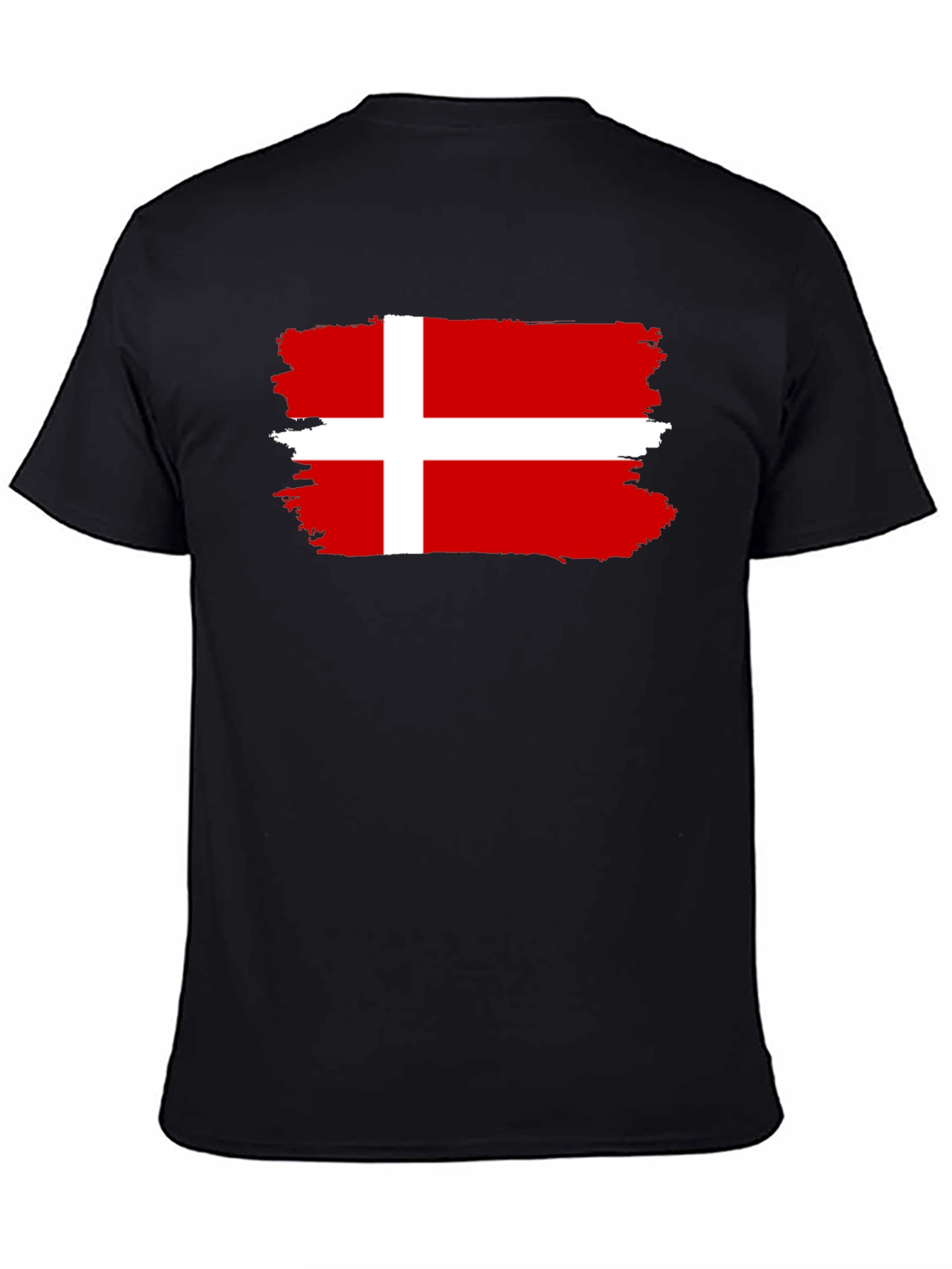 Denmark Flag T-Shirt - Distressed Look