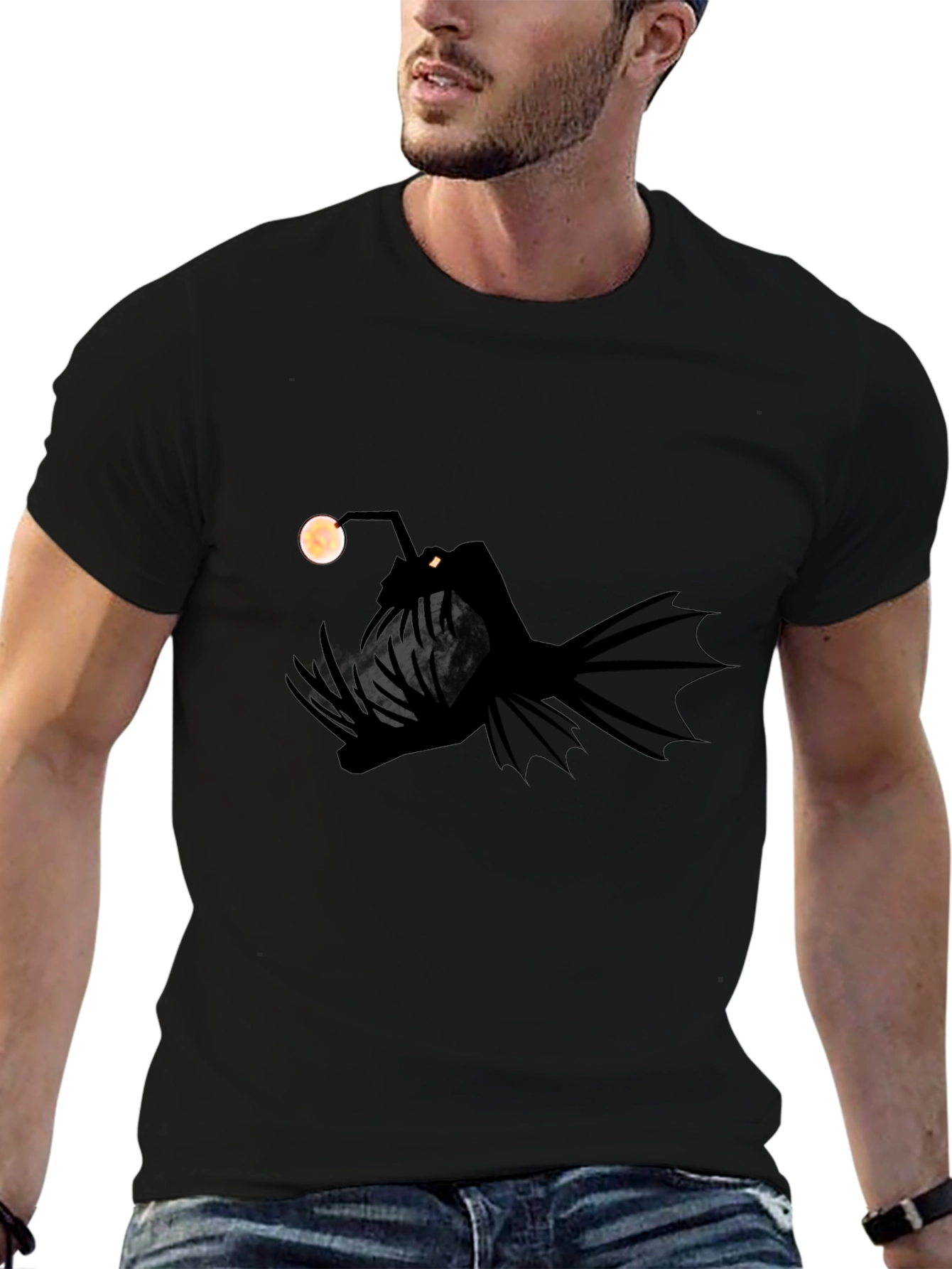 Anglerfish Graphic Tee - Dark Depths Design