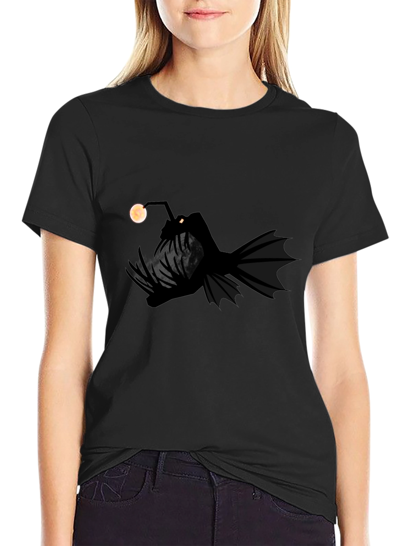 Anglerfish Graphic Tee - Dark Depths Design
