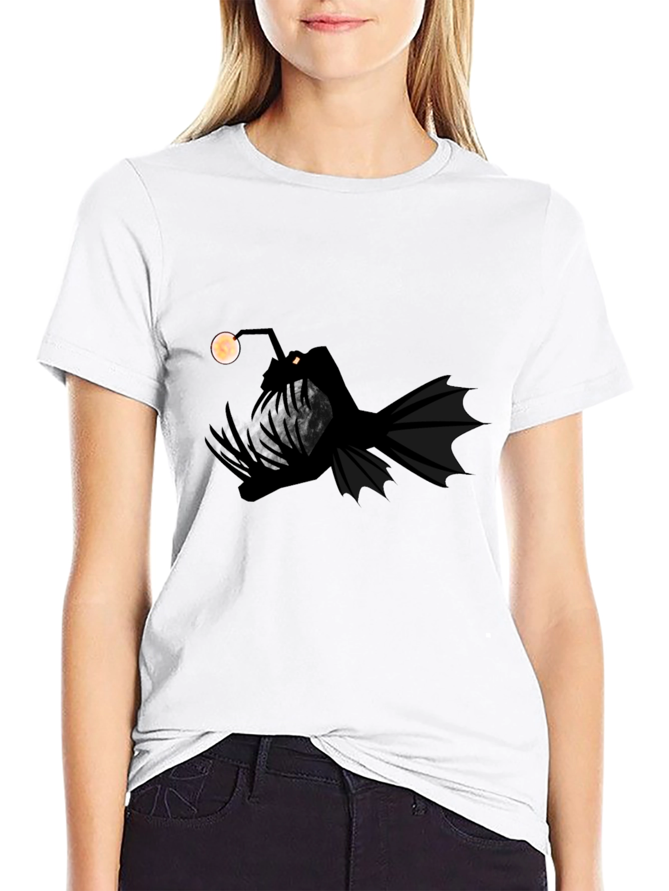 Anglerfish Graphic Tee - Dark Depths Design