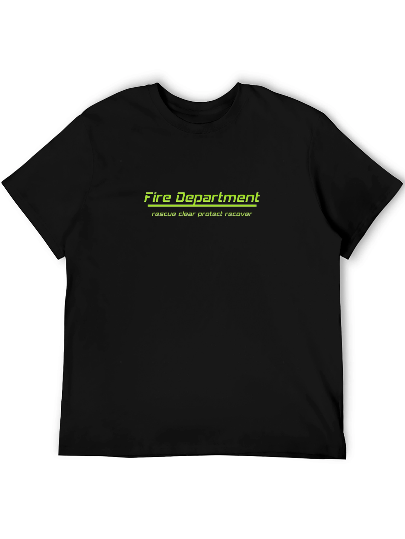 Fire Department T-Shirt - Rescue Clear Protect Recover