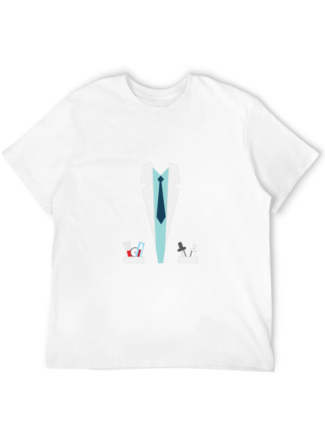 Scientist Lab Coat Graphic Novelty T-Shirt
