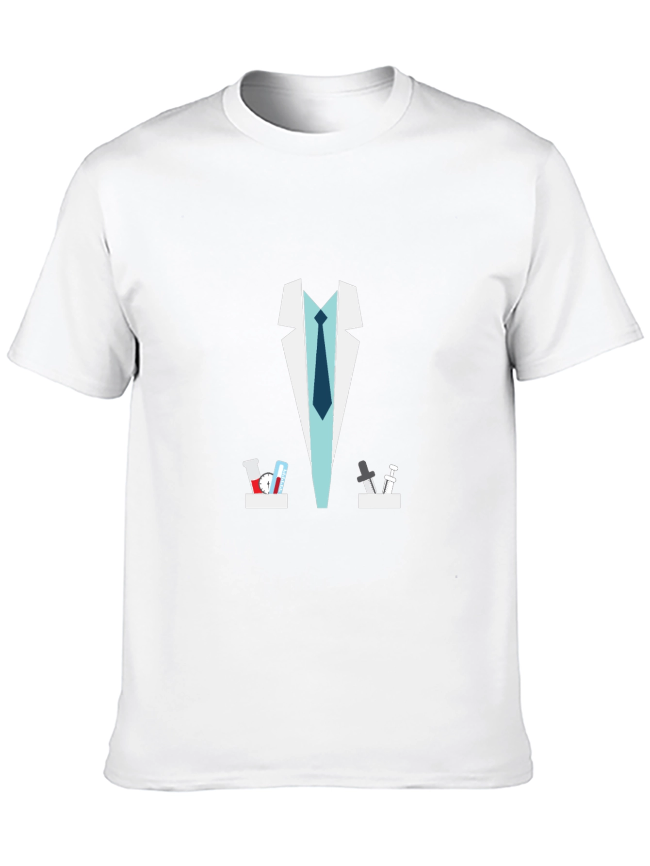 Scientist Lab Coat Graphic Novelty T-Shirt