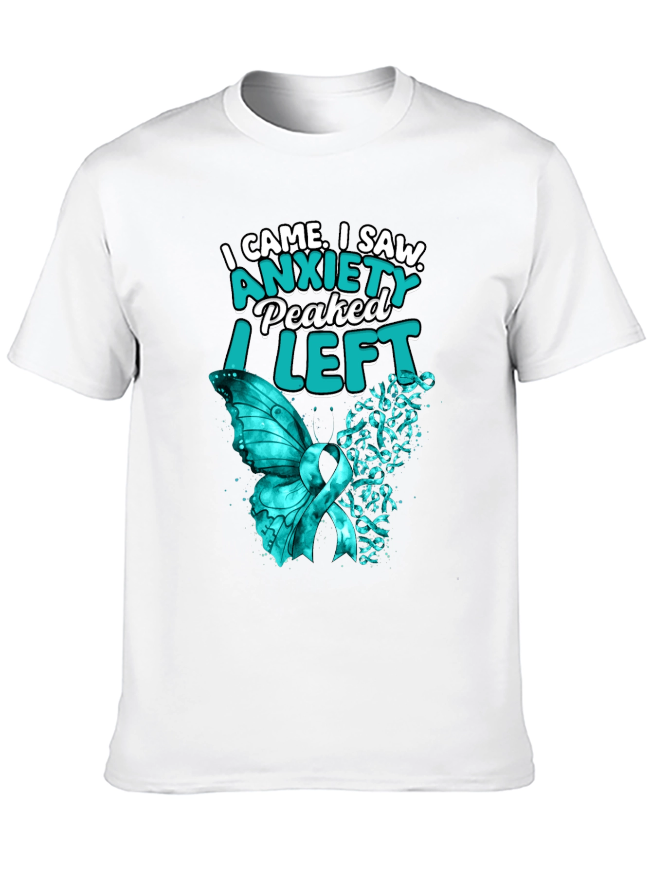 Anxiety Peaked T-Shirt - Trendy Graphic Tee
