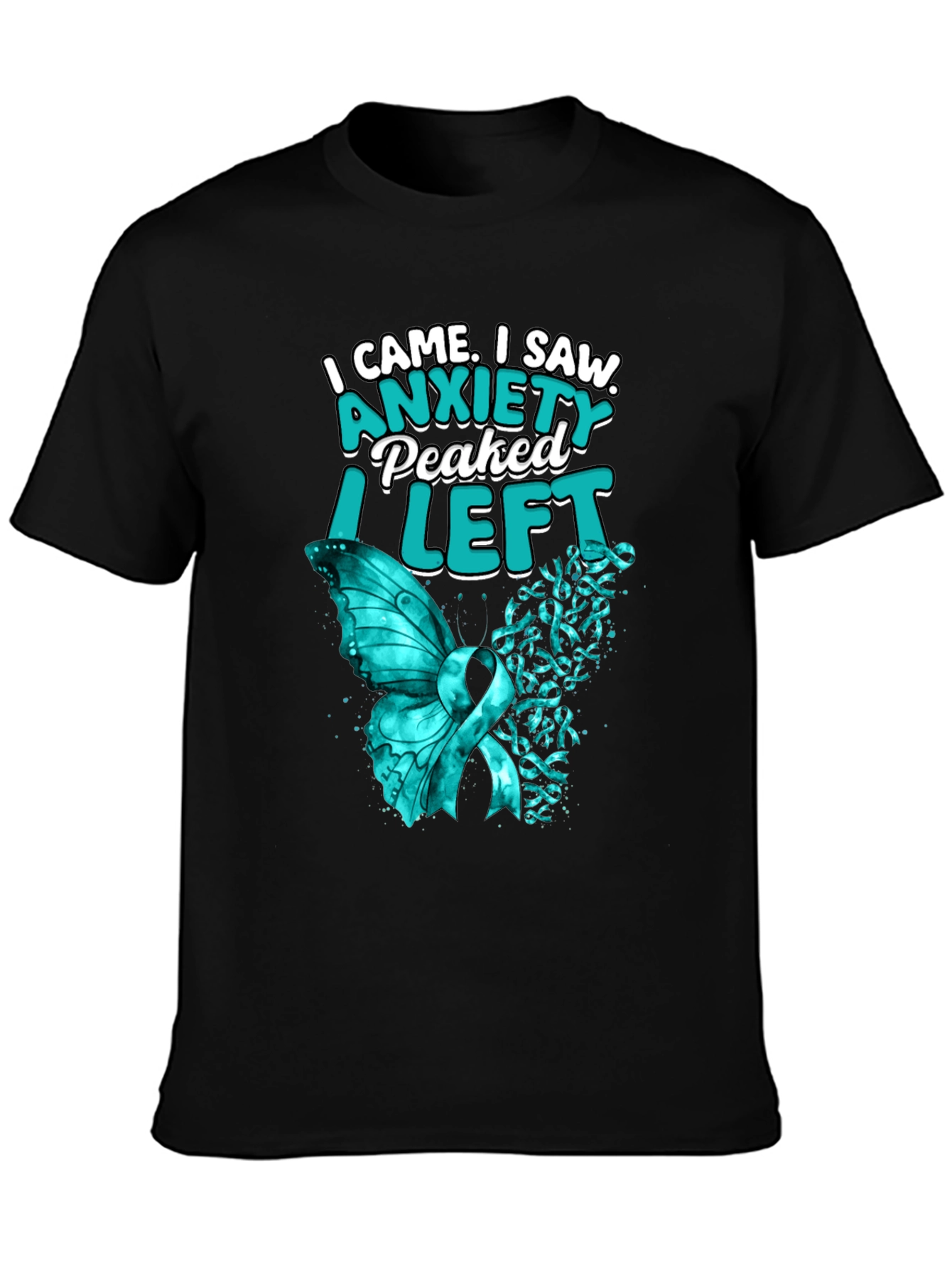 Anxiety Peaked T-Shirt - Trendy Graphic Tee