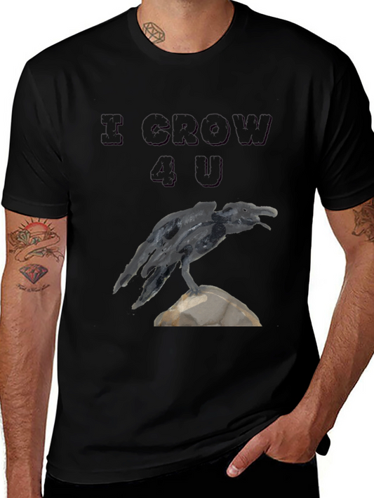 I CROW 4 U Graphic Tee - Black Raven T-Shirt