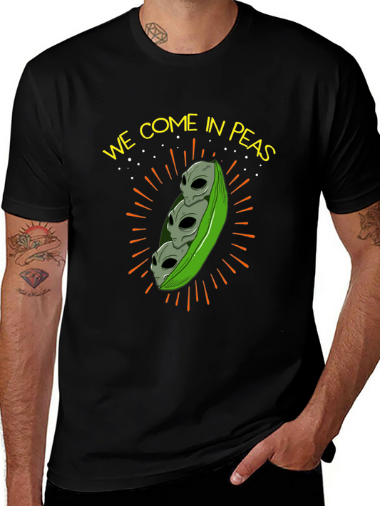 We Come In Peas Alien T-Shirt
