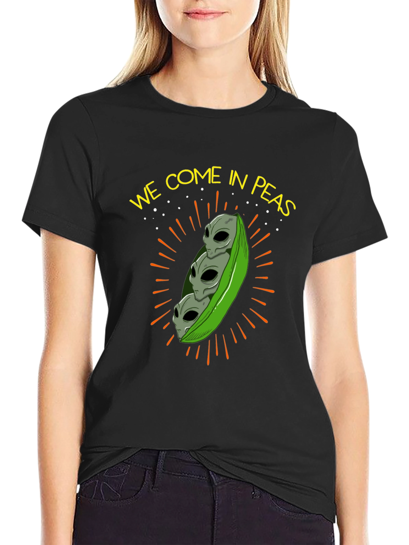We Come In Peas Alien T-Shirt