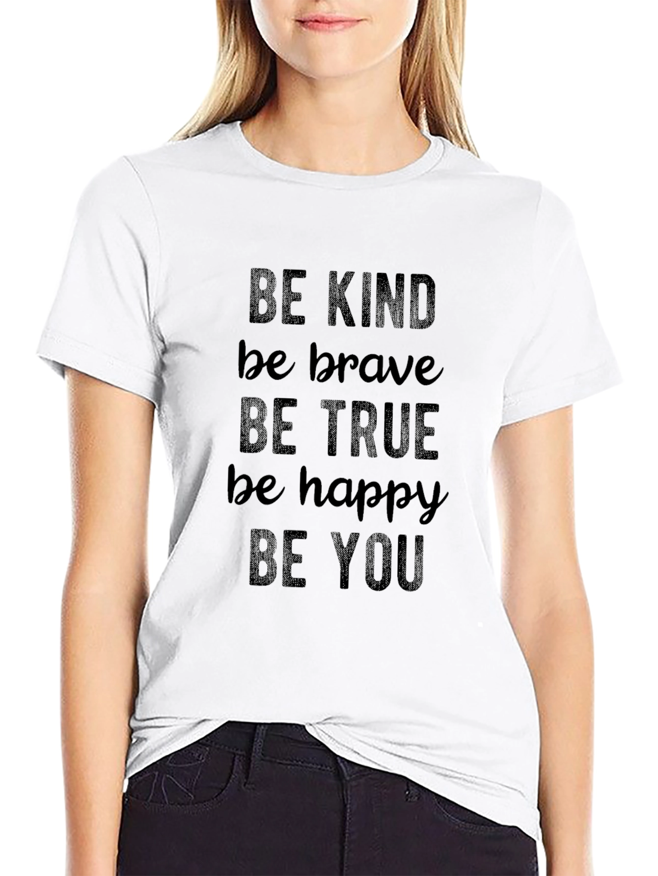 Be Kind Graphic Tee - Black Inspirational T-Shirt