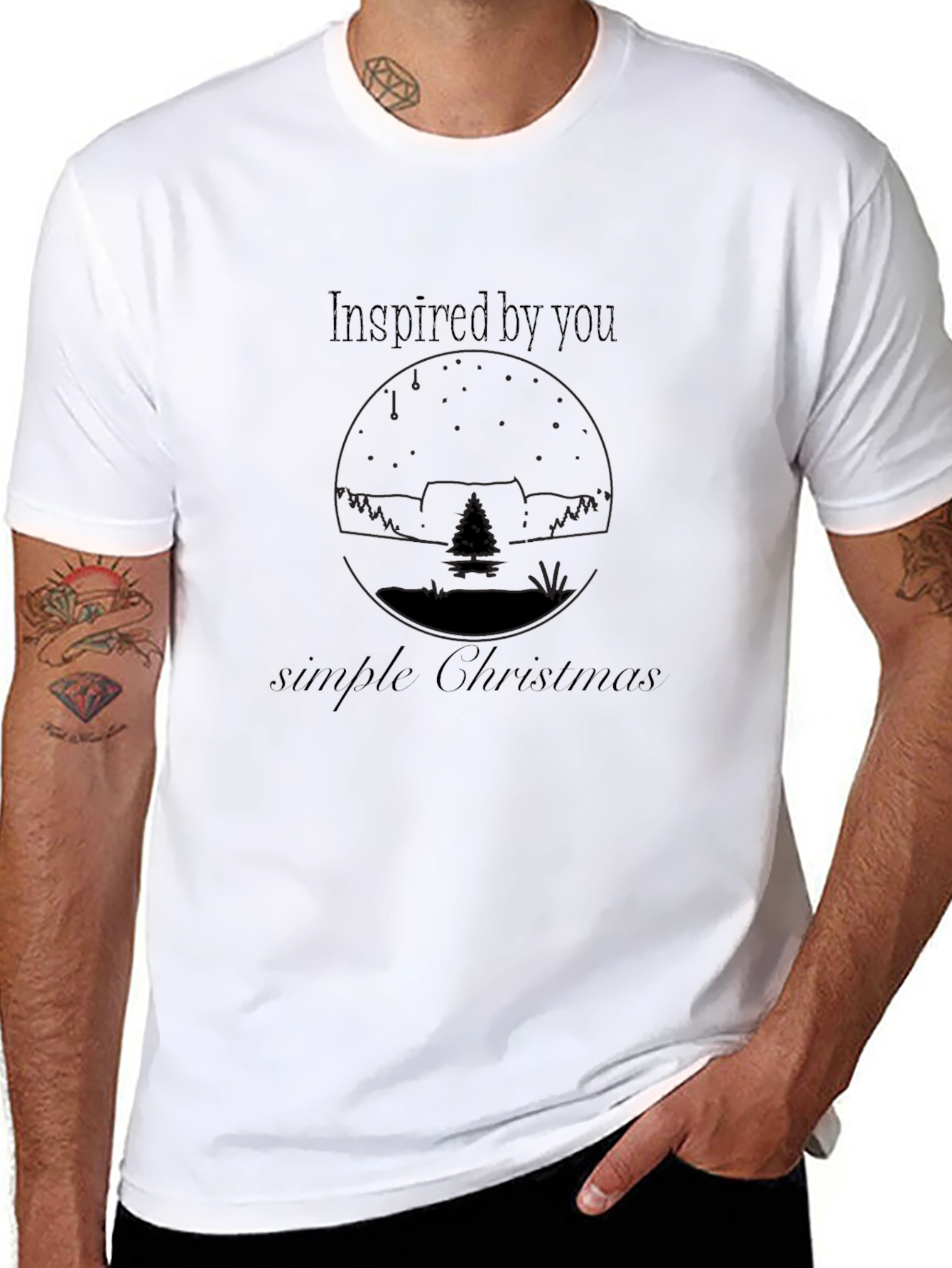 Inspired by You Simple Christmas T-Shirt