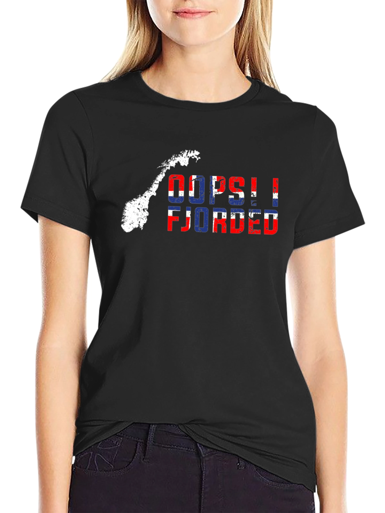 Oops! Fjorded T-Shirt - Norway Map Tee