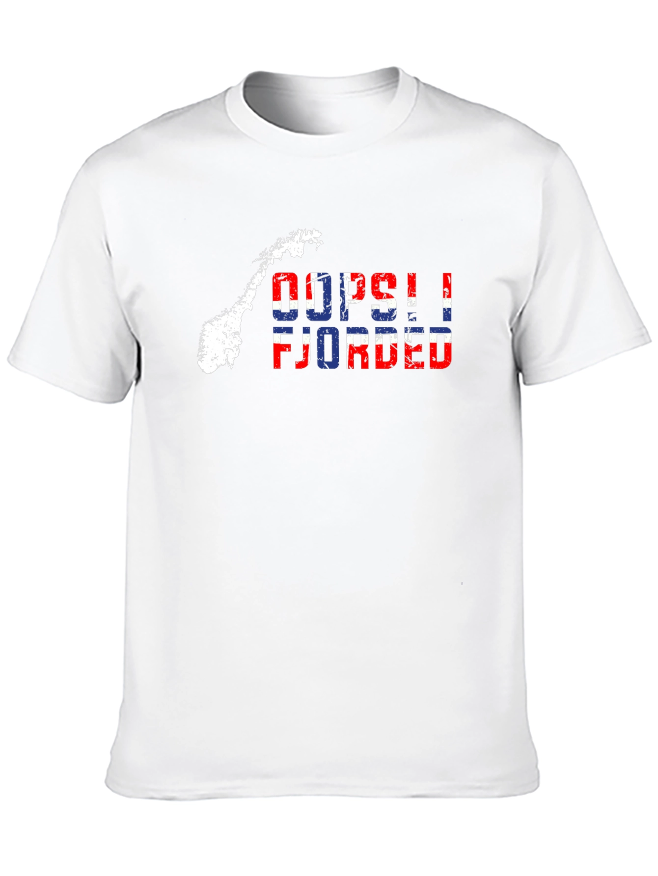 Oops! Fjorded T-Shirt - Norway Map Tee