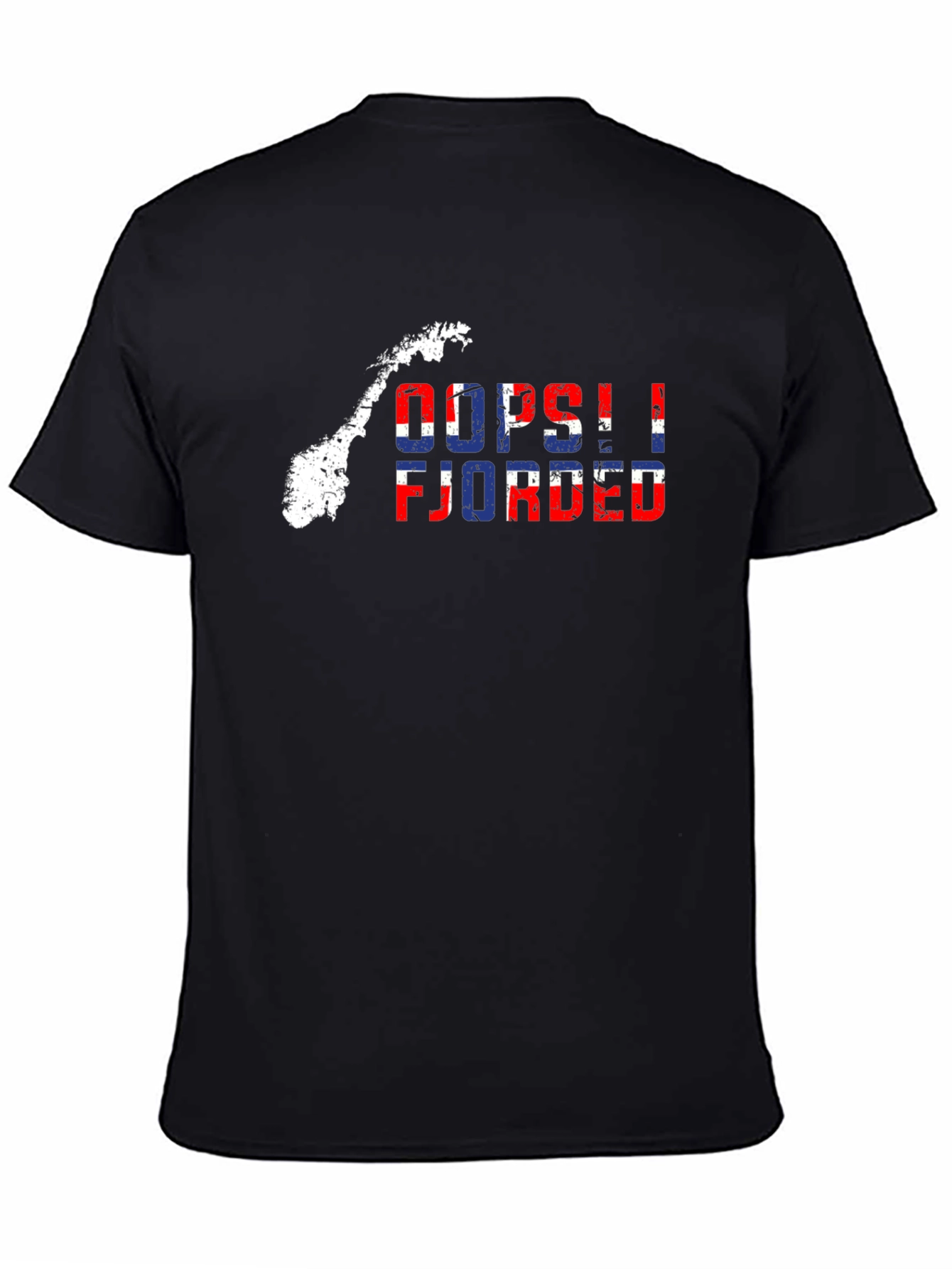 Oops! Fjorded T-Shirt - Norway Map Tee