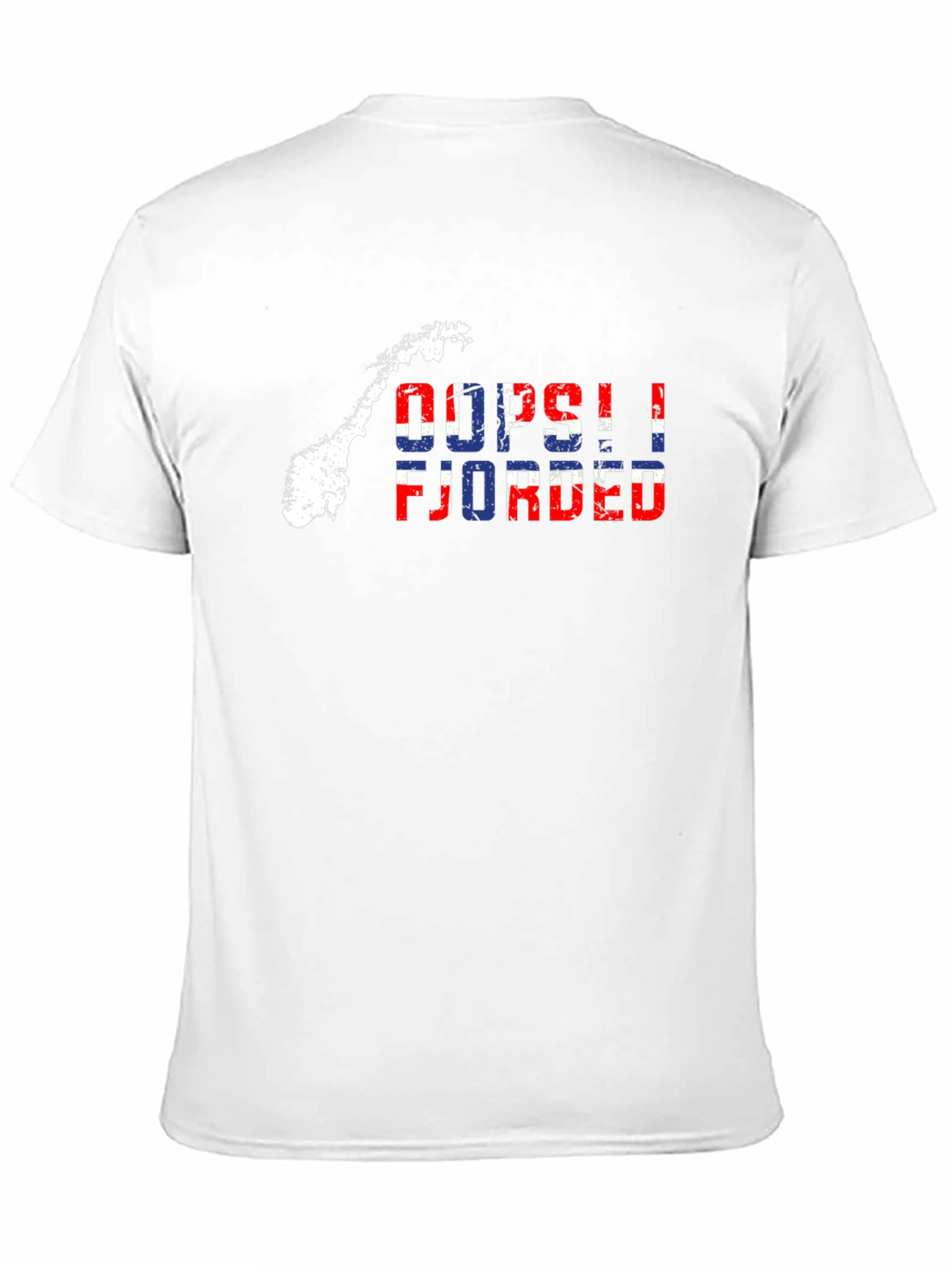 Oops! Fjorded T-Shirt - Norway Map Tee
