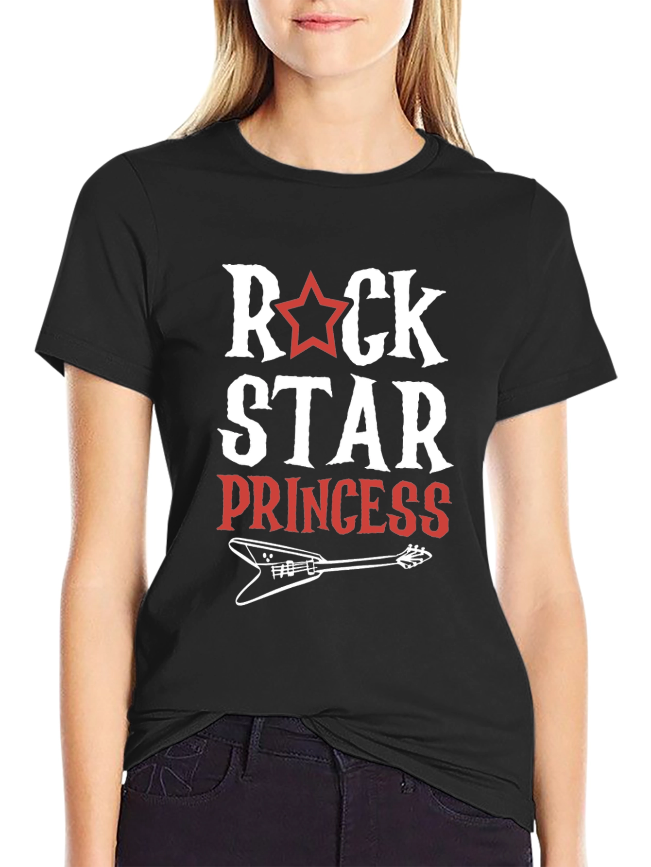 Rock Star Princess Black T-Shirt