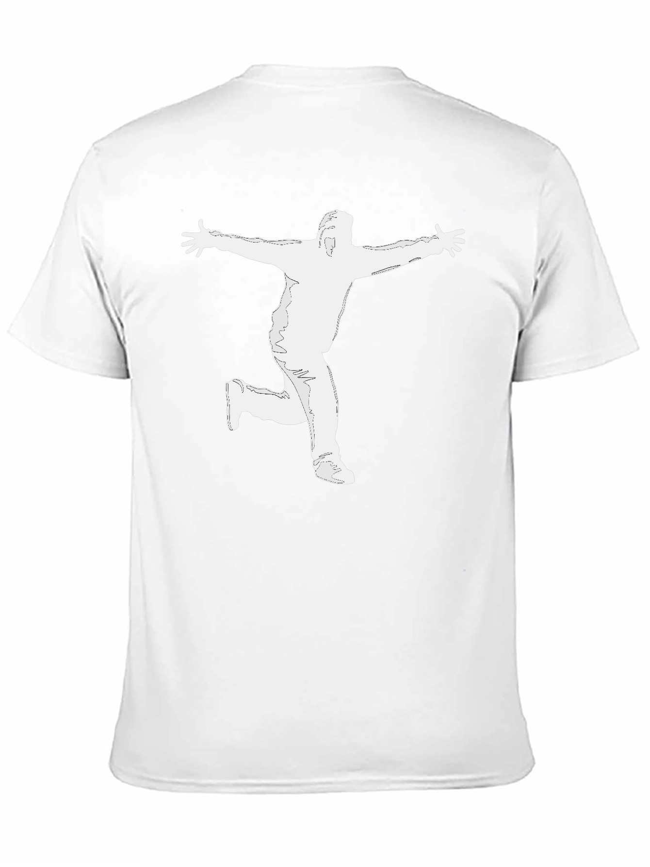 Mens Black Graphic T-Shirt - Silhouette Design