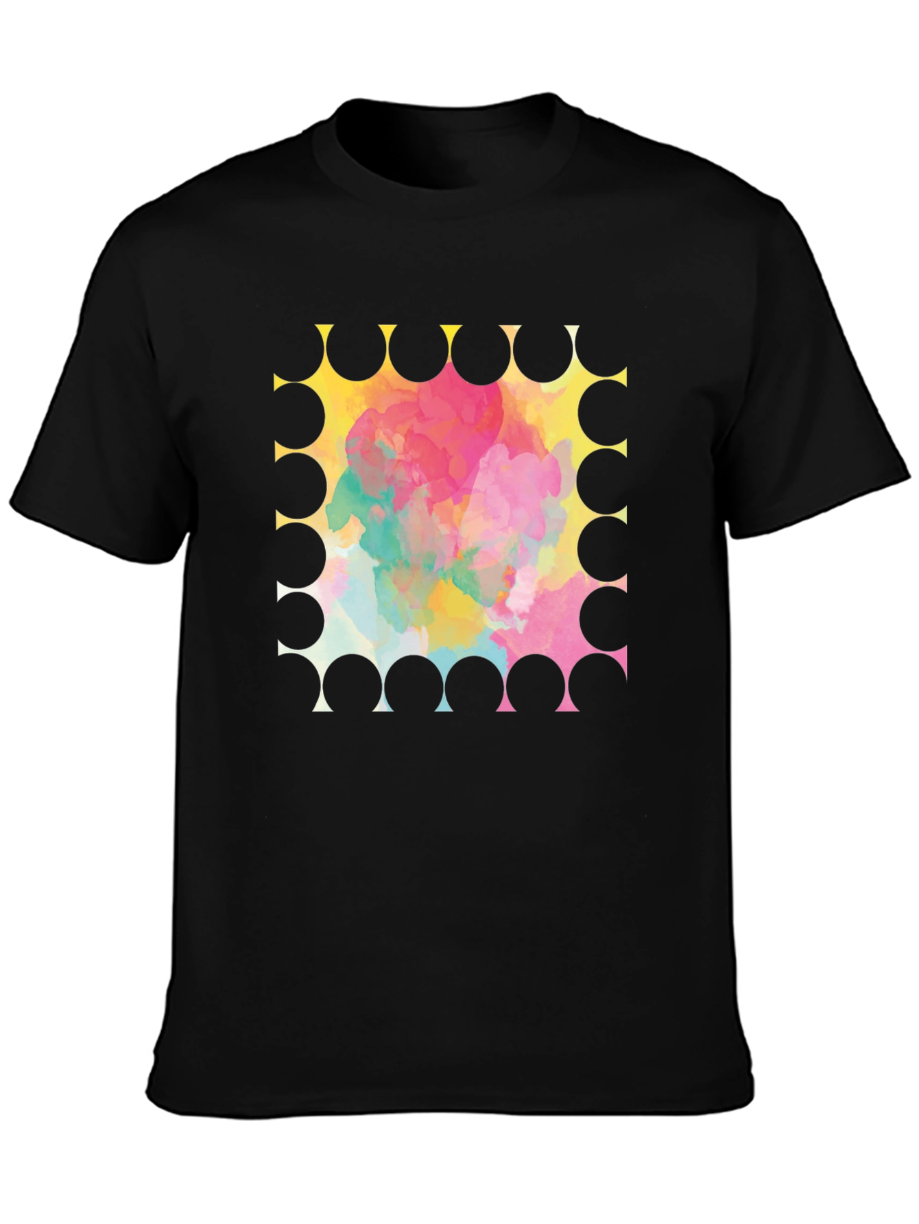 Abstract Watercolor Graphic T-Shirt