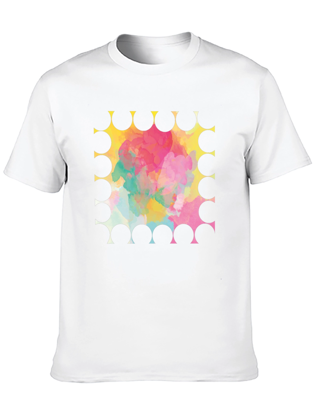 Abstract Watercolor Graphic T-Shirt