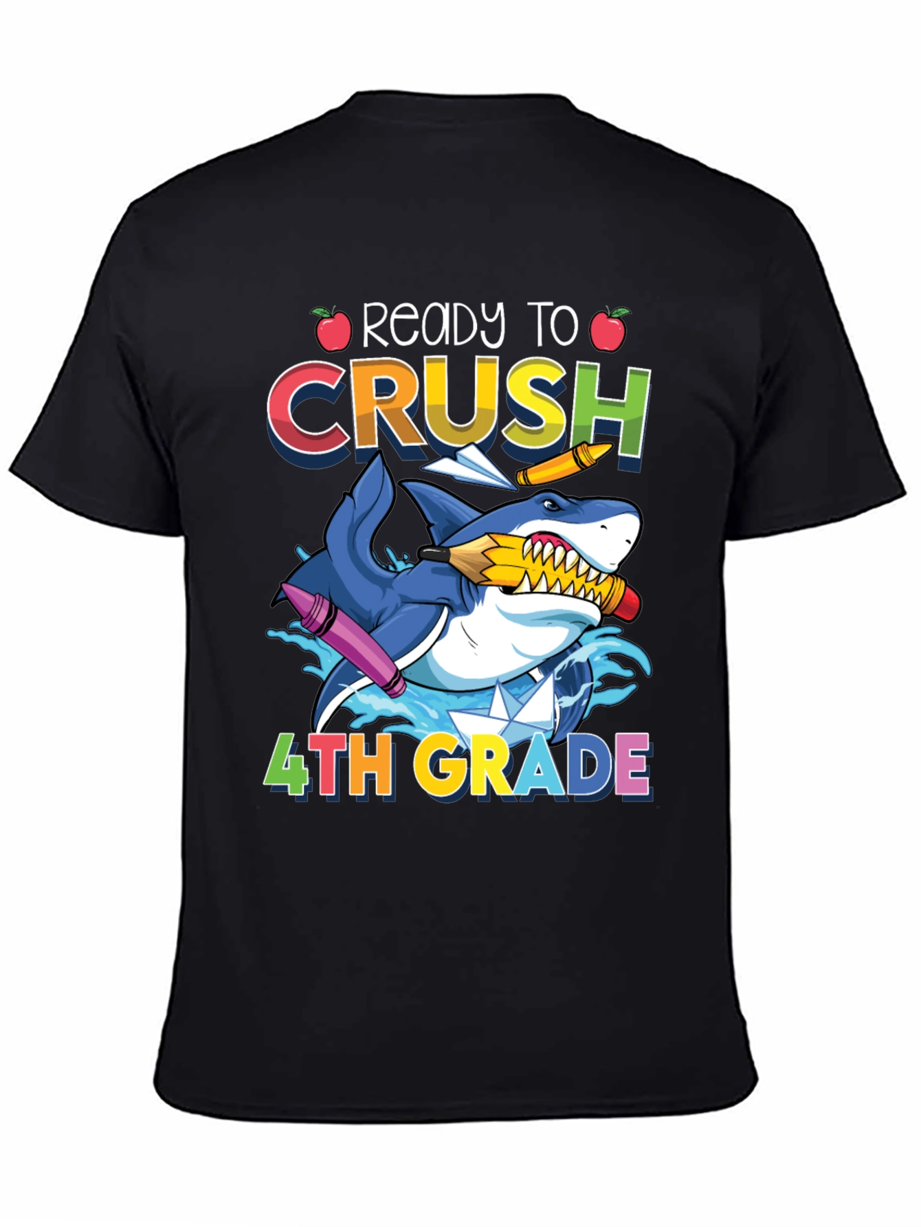 Ready to Crush 4th Grade Shark T-Shirt